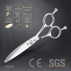 Sliding Cutting Professional Barber Scissors , Curved Blade Scissors UFO Screw