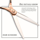 Cobalt Steel Titanium Hair Scissors Sharp Blade Tip Ball Bearing UFO Screw
