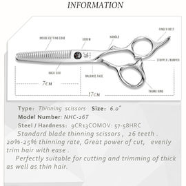 Professional Special Hairdressing Scissors , Cobalt Steel Scissors T Tooth Shape