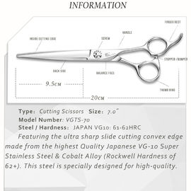 Precise Cutting Cobalt Steel Scissors High Performance Matt Finish